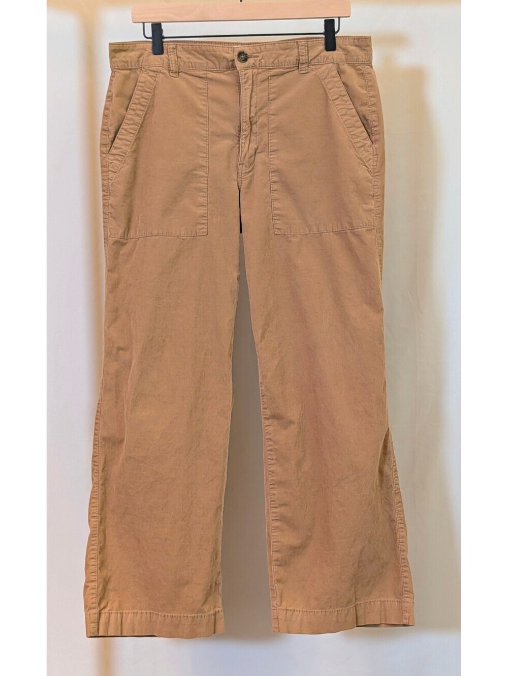 Weatherproof Vintage Ladies Wide Leg Corduroy Tan Pants Size 10 1797548